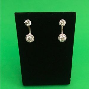 Pearl & Cubic Zirconia Earring  Set
